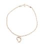 Tiffany & Co Elsa Peretti Open Heart Pendant 18k Rose Gold Bracelet