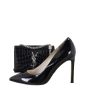 Saint Laurent Kate Tassel Chain Bag Small Croc-Embossed
