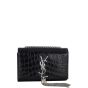 Saint Laurent Kate Tassel Chain Bag Small Croc-Embossed
