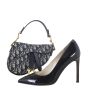 Dior Saddle Bag Mini Oblique with Embroidered Strap