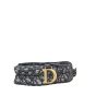 Dior Saddle Bag Mini Oblique with Embroidered Strap