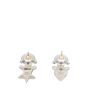 Chanel CC Star & Heart Crystal Stud Earrings