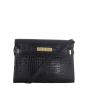 Saint Laurent Manhattan Shoulder Bag Medium Croc Embossed