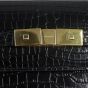 Saint Laurent Manhattan Shoulder Bag Medium Croc Embossed