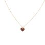 Van Cleef & Arpels Sweet Hearts Carnelian 18k Rose Gold Pendant Necklace
