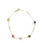 Gucci Interlocking G Gemstone 18k Yellow Gold Bracelet