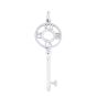 Tiffany & Co Atlas Diamond Key 18k White Gold Pendant