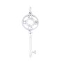 Tiffany & Co Atlas Diamond Key 18k White Gold Pendant