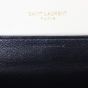 Saint Laurent Uptown Chain Wallet Croc-Embossed