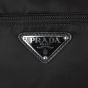 Prada Tessuto Vela Studded Shoulder Bag