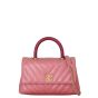 Chanel Coco Top Handle Mini Bag Chevron