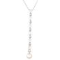 Bvlgari Lucea Pearl Diamond Drop 18k White Gold Pendant Necklace