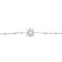 Gucci GG Running Flora Diamond 18k White Gold Bracelet
