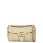 Gucci GG Marmont Matelasse Small Shoulder Bag Raffia Python