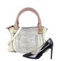 Chloe Marcie Medium Satchel Lizard Embossed