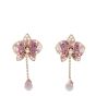 Cartier Caresse d’Orchidees Diamonds Pink Sapphire 18k Rose Gold Earrings