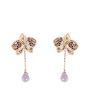 Cartier Caresse d’Orchidees Diamonds Pink Sapphire 18k Rose Gold Earrings