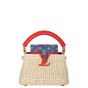 Louis Vuitton x Takashi Murakami Capucines Mini Wicker Monogram Denim Cerises