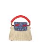 Louis Vuitton x Takashi Murakami Capucines Mini Wicker Monogram Denim Cerises