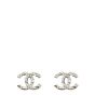 Chanel CC Crystal Stud Earrings