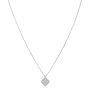 Van Cleef & Arpels Sweet Alhambra Diamond 18k White Gold Pendant Necklace