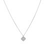 Van Cleef & Arpels Sweet Alhambra Diamond 18k White Gold Pendant Necklace