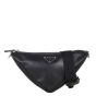 Prada Logo Triangle Leather Shoulder Bag