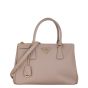 Prada Saffiano Lux Galleria Double Zip Tote Small