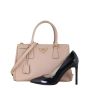 Prada Saffiano Lux Galleria Double Zip Tote Small