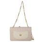 Chanel Camellia Tweed Pearl Chain Flap Bag Vintage