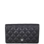 Chanel Classic CC Yen Wallet | Black Caviar 