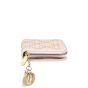Dior Lady Dior Studded Compact Wallet Side