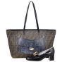 Fendi Zucca Roll Tote Mamma Baguette Print Shoe