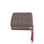Louis Vuitton Clemence Wallet Monogram Fuchsia Side