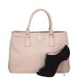 Prada Saffiano Lux Galleria Double Zip Tote Medium Shoe