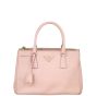 Prada Saffiano Lux Galleria Double Zip Tote Small Front