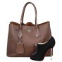 Prada City Calf Double Bag Shoe