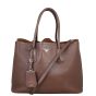 Prada City Calf Double Bag Front