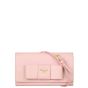 Prada Saffiano Lux Bow Wallet on Strap Front