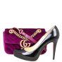 Gucci GG Marmont Velvet Mini Shoulder Bag Shoe