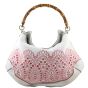 Gucci Embroidered Canvas Peggy Bamboo Hobo Back