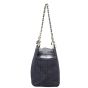 Chanel CC Canvas Chocolate Bar Chain Shoulder Bag Side

