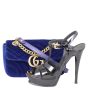 Gucci GG Marmont Velvet Mini Shoulder Bag Shoe
