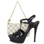 Louis Vuitton Mini Pochette Accessories Damier Azur Shoe
