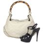 Gucci Guccissima Peggy Bamboo Hobo Shoe
