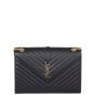 Saint Laurent Matelasse Envelope Large Bag Front
