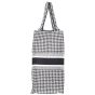 Dior Houndstooth Book Tote Side