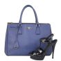 Prada Saffiano Lux Galleria Double Zip Tote Medium Shoe
