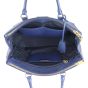 Prada Saffiano Lux Galleria Double Zip Tote Medium Whole interior
