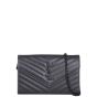 Saint Laurent Monogram Envelope Chain Wallet Medium Front
